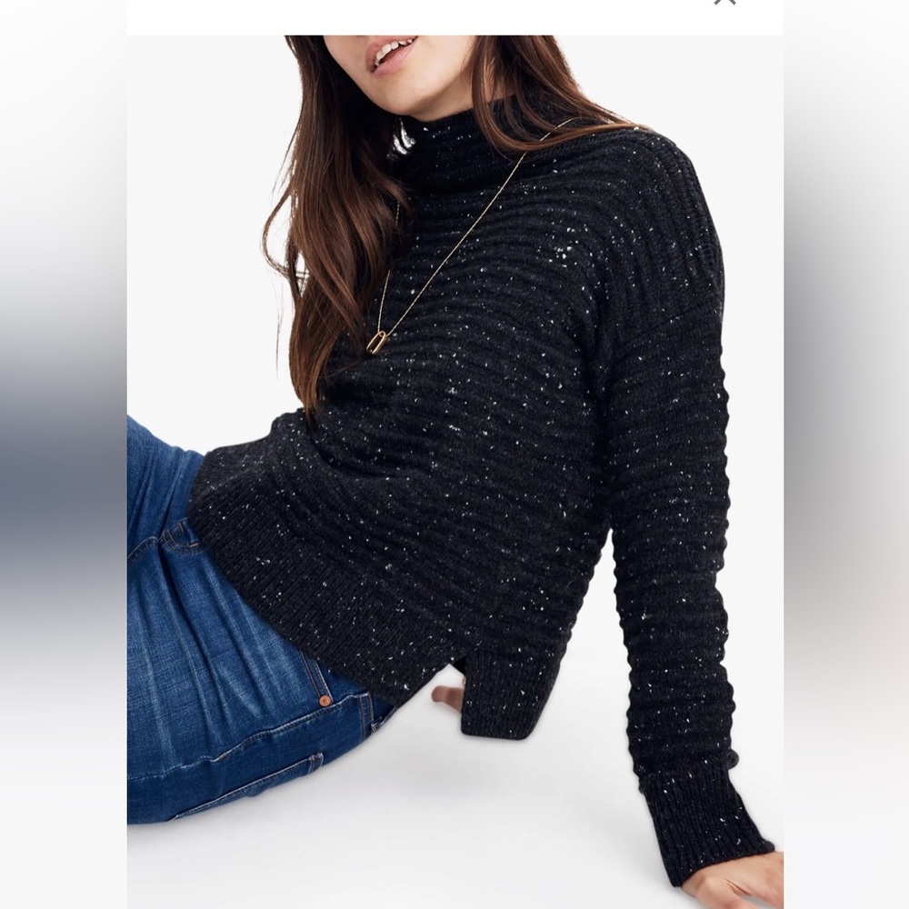 MADEWELL Donegal Belmont Mockneck Sweater in Coziest Yarn